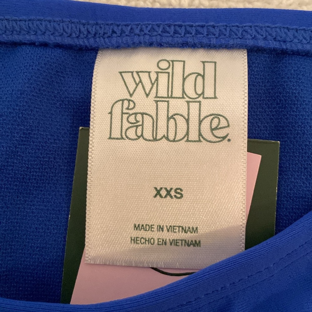 Brand New Wild Fable Blue 2 Piece Bikini…size XXS (00) - Picture 3 of 4